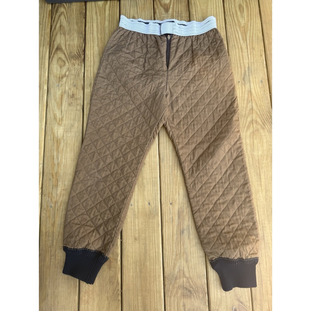 Vintage STYLE Quilted Base Layer Pants - Brown 30x30